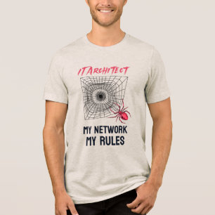 Funny IT Network Admin Humour Gift Tri-Blend Shirt