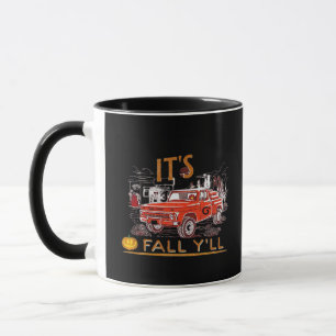 Funny It’s Fall Y’all Cute Gnomes Pumpkin Mug