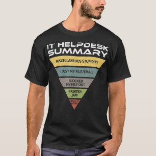 Funny IT Tech Help Desk Helpdesk Support T-Shirt