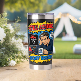 Funny IT Tech Humour loading Pop Art Insulated Tumbler