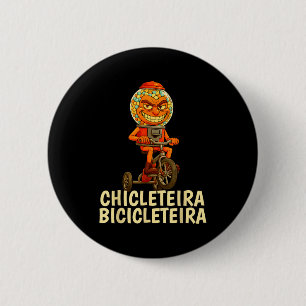 Funny Italian Brainrot Kids Meme Chicleteira Bicic 2 Inch Round Button