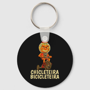 Funny Italian Brainrot Kids Meme Chicleteira Bicic Keychain
