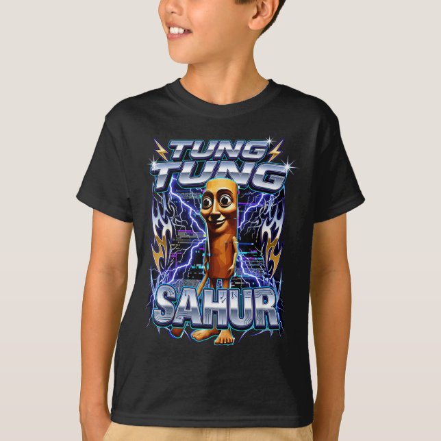 Funny Italian Brainrot Tung Tung Tung Sahur  T-Shirt (Front)