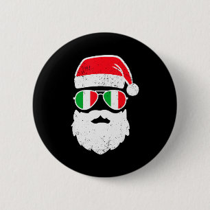 Funny Italian Christmas Pajama Funny Italian Match 2 Inch Round Button