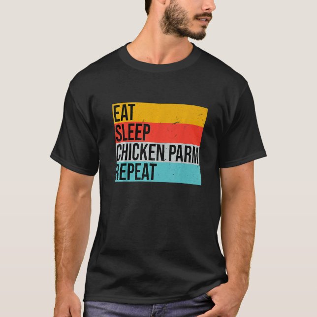 Funny Italian Foodie Parmesan, Design For Chicken  T-Shirt (Front)