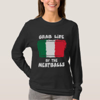 Funny Italian Gift Idea Meatball Italy Flag1