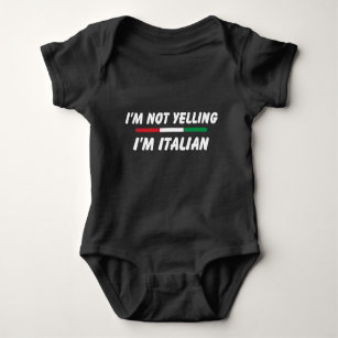 Funny Italian Joke, Italian American Family Baby Bodysuit