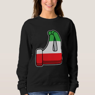 Funny Italian Pride Italy Hand Gesture Humour Sweatshirt