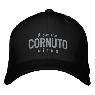 "Funny Italian Saying Cornuto Virus Corona Joke Embroidered Hat