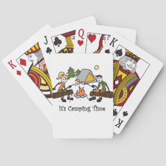 Funny It's Camping Time Outdoor Sport Playing Cards