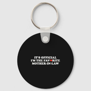 Funny It's I Am The Favorite Mother In Law Women  Keychain