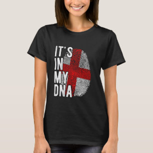Funny it's in my DNA Georgia flag Fingerprint T-Shirt
