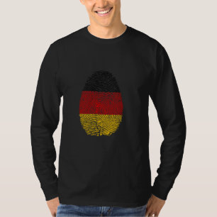 Funny it's in my DNA Germany flag Fingerprint T-Shirt