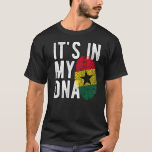 Funny it's in my DNA Ghana flag Fingerprint Premiu T-Shirt