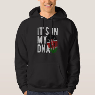 Funny it's in my DNA Kenya flag Fingerprint Hoodie