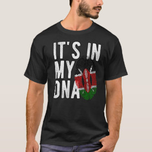 Funny it's in my DNA Kenya flag Fingerprint Premiu T-Shirt