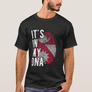 Funny it's in my DNA Nepal flag Fingerprint T-Shirt