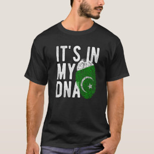 Funny it's in my DNA Pakistan flag Fingerprint Pre T-Shirt