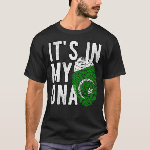 Funny it's in my DNA Pakistan flag Fingerprint T-Shirt