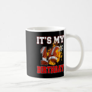 Funny It's My 10th Birthday 10 Years Old Football Coffee Mug
