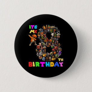 Funny Its My 8th Birthday Italian Brainrot Meme Bo 2 Inch Round Button