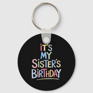 Funny It's My Sister's Birthday Sketch Pencil Arti Keychain