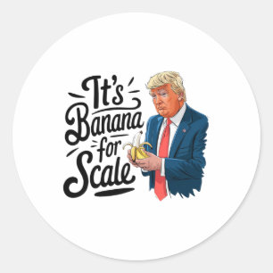 Funny It's Nana For Scales Trump 3  Classic Round Sticker