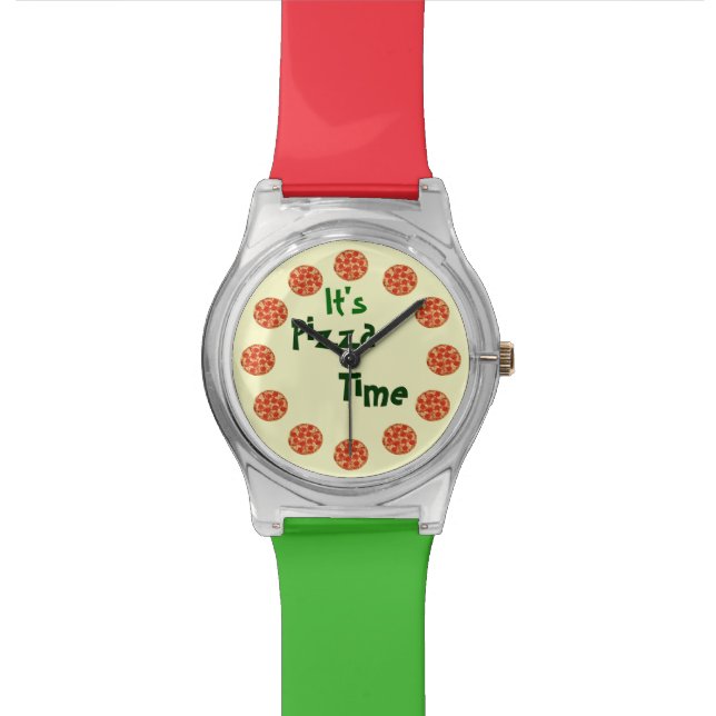 Funny It's Pizza Time Watch (Close Up)