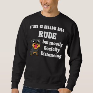 Funny Iu2019m A Little Bit Rude But Mostly Social Sweatshirt