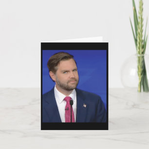 Funny J.d Vance Meme Vice President Debate Face Card