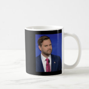 Funny J.d Vance Meme Vice President Dete Face  Coffee Mug