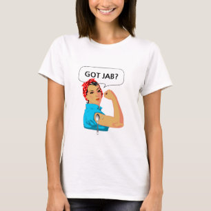 Funny jabbed woman cartoon T-Shirt