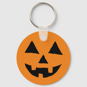 Funny Jack O Lanter Halloween Art Simple Jack O Keychain