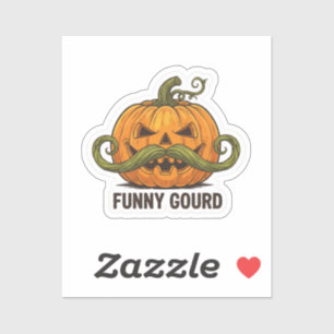 Funny Jack O’ Lantern Mustache Pumpkin – Halloween
