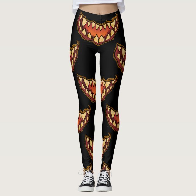 Funny Jack o'lantern Thunder_Cove Leggings (Front)