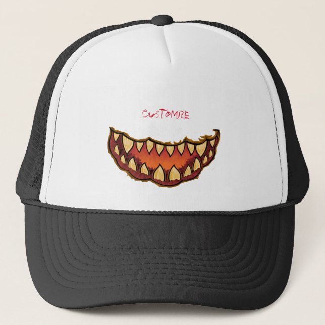 Funny Jack o'lantern Thunder_Cove Trucker Hat (Front)