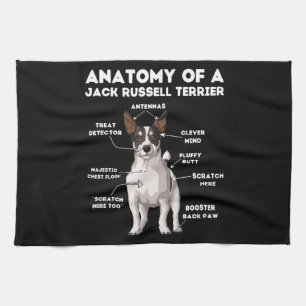 Funny Jack Russell Terrier Kitchen Towel