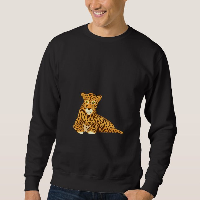 Funny Jaguar Painting Pullover (Front)