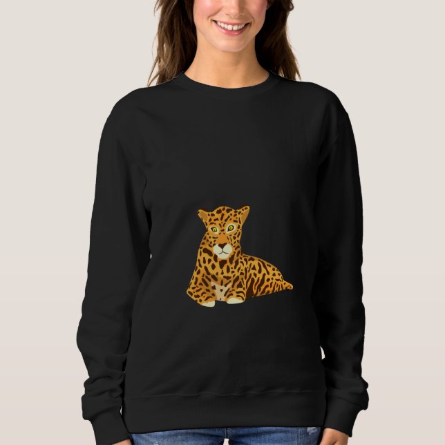 Funny Jaguar Painting Pullover (Front)