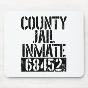 Funny Jail Inmate Prison Men Women Apparel Prisone Mouse Pad
