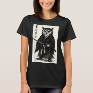 Funny japanese anime manga style samurai warrior T-Shirt