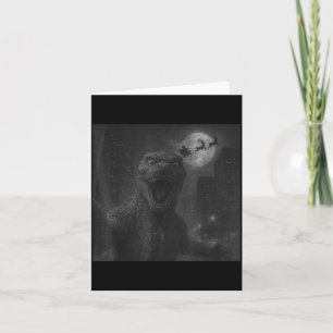 Funny Japanese Kaiju Selfie Santa Christmas Men Bo Card