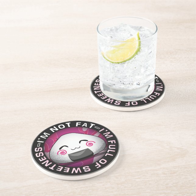 Funny japanese riceball coaster (Side)
