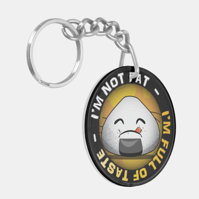 Funny japanese riceball keychain (Front Left)