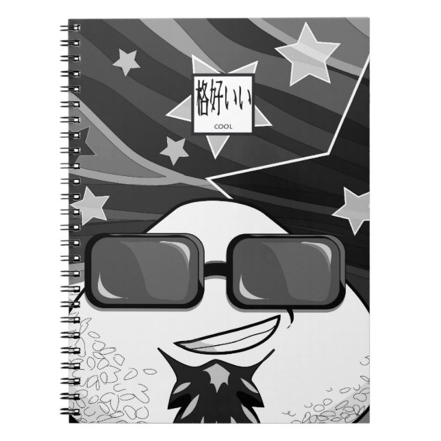 Funny Japanese Riceball Notebook (Front)