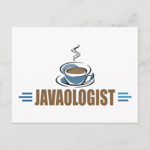 Funny Java Coffee Postcard
