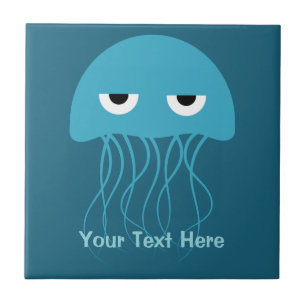 Funny Jellyfish carreaux céramiques personnalisés