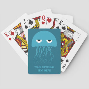 Funny Jellyfish custom playing cards