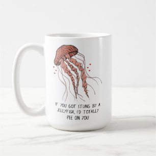 Funny Jellyfish Romance Coffee Mug
