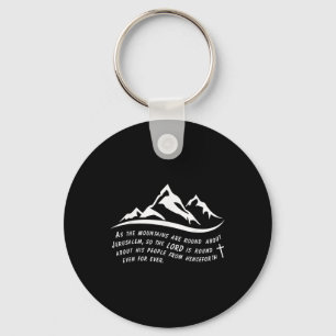 Funny Jerusalem Mountains Lord Cross Jesus Christi Keychain